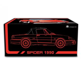Alfa Romeo Spider 1.6 - 2.0i 1990 Giallo Laudoracing 1:18 Resinemodell (Türen, Motorhaube... nicht zu öffnen!)
